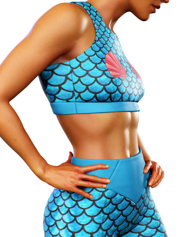 Blue Mermaid Activewear Set-Activewear Set-bootysculpted